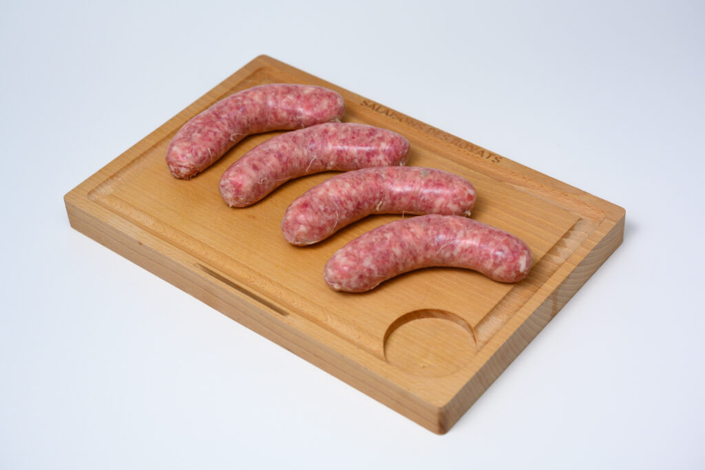 Saucisse fraiche portion sous-vide par 4 pièces env 480g